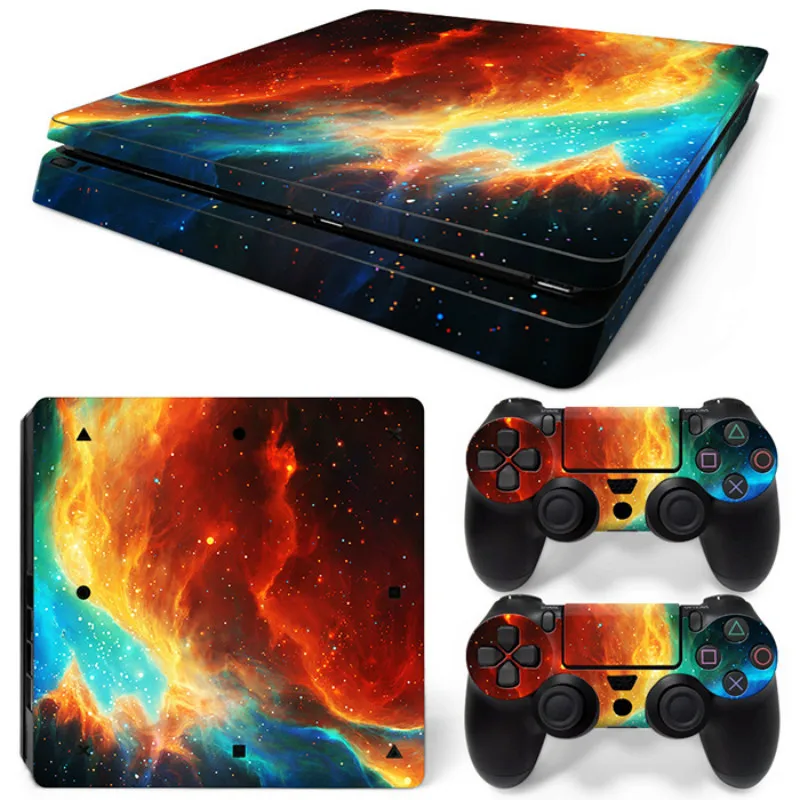Наклейка для PS4 Slim Skin консоли PlayStation 4 и контроллеров Gamepad|Наклейки| |