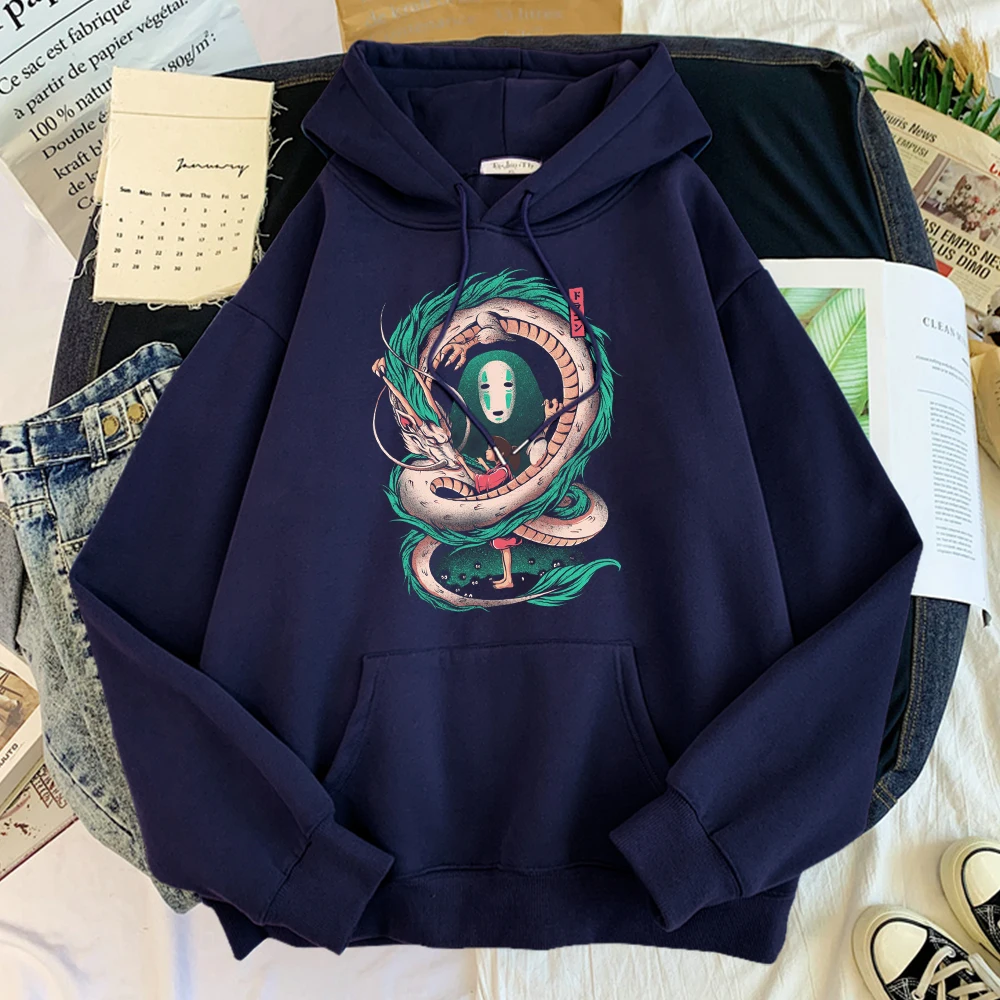 

Spirited Away Print Pullovers Loose Hot Sale Clothing Autumn High Quality Hoodie For Male Fleece Comfortable Tracksuits For Mens