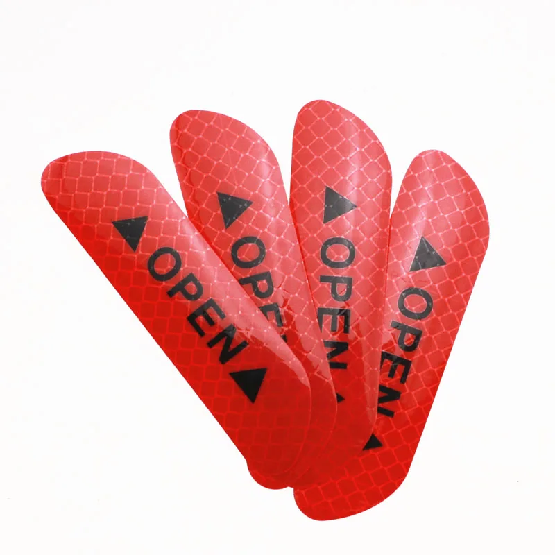 4pcs / set Car Reflective Stickers Door Wheel Eyebrow Sticker Decal Warning Tape Safety Sign Strips | Автомобили и мотоциклы