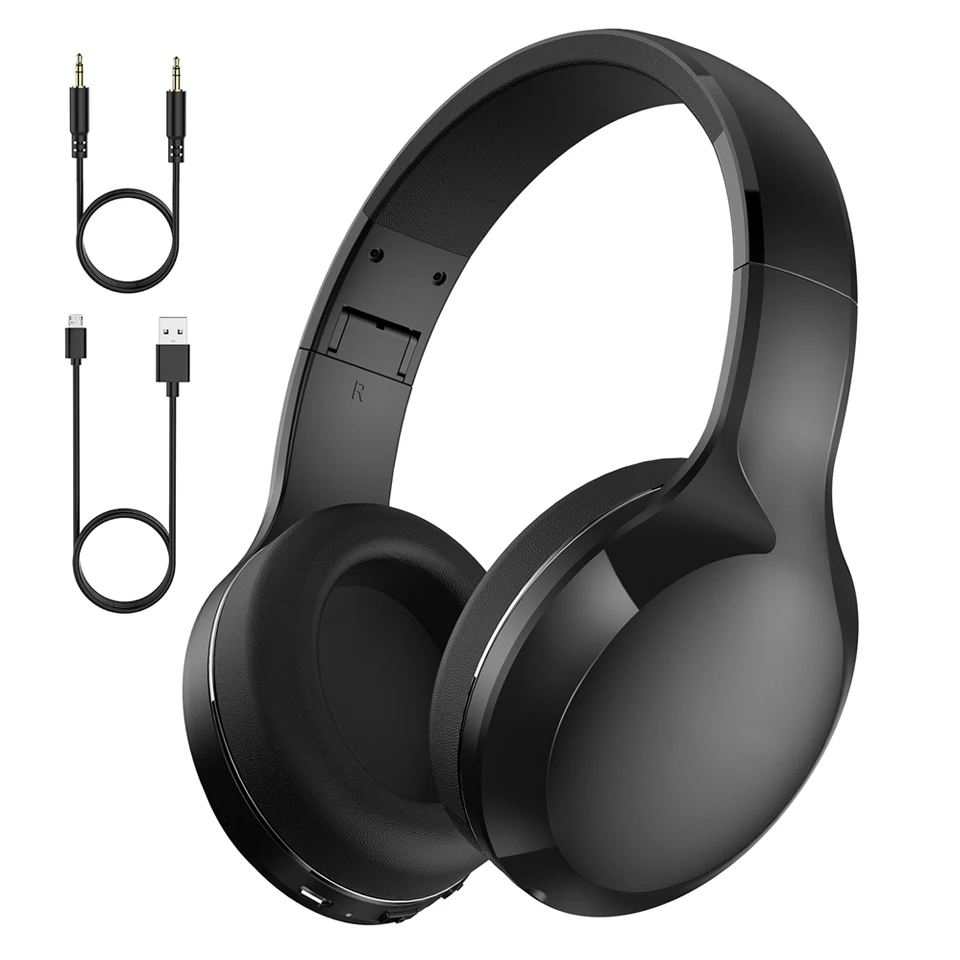 Беспроводные наушники с большими наушниками BlackWirless Stereo Music Gamer гарнитура Bluetooth 5 0