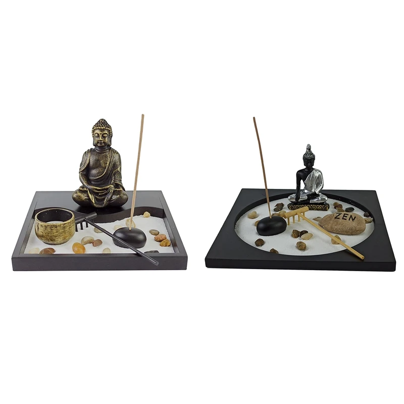 

Декоративный поднос из песка в стиле Дзен Будды, подсвечник для чайного освещения в саду дзен, бытовой фотоподсвечник