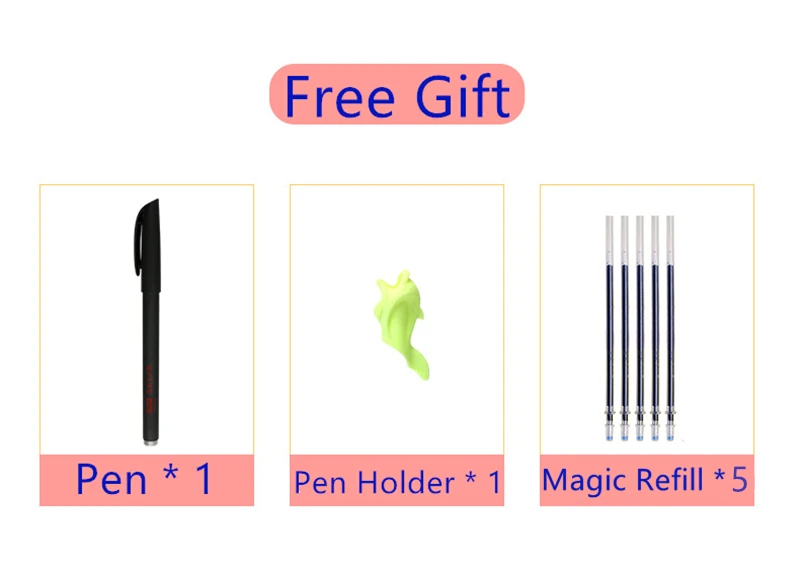 Бесплатная подарочная ручка вогнутая английская Волшебная книга для Обучения