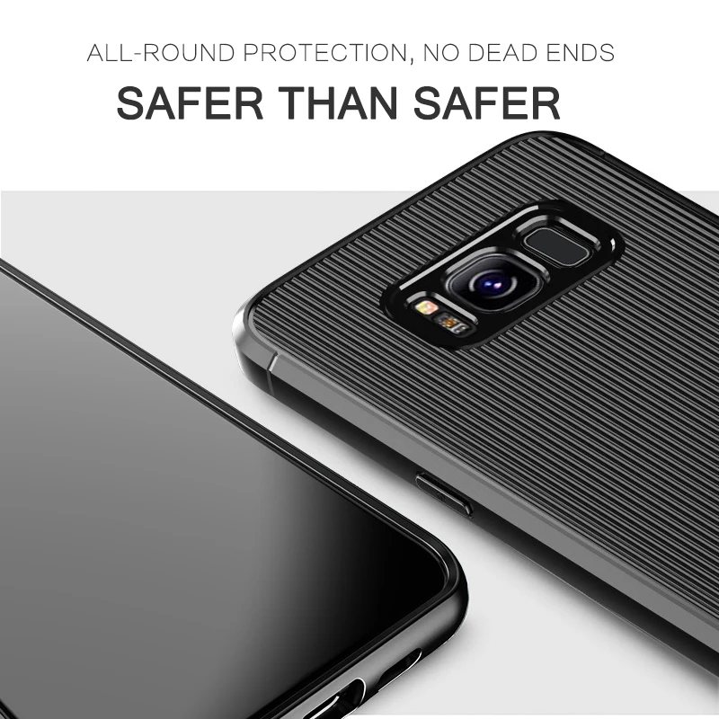 Силиконовый чехол для телефона Samsung Galaxy S8 Plus S8Plus защитный с защитой от падения