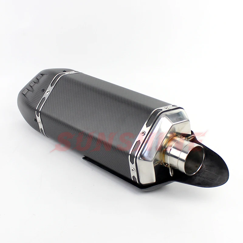 Выхлопной глушитель мотоцикла из углеродного волокна 51 мм для MT09 xmax 300 CB650F trk 502