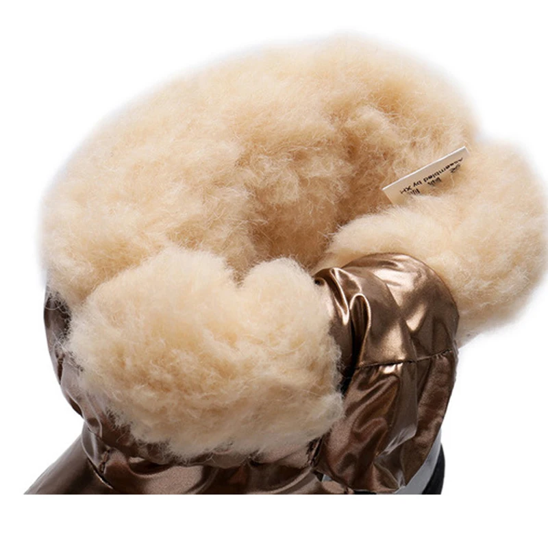 Новинка 2020 года теплые однотонные Нескользящие зимние сапоги женские