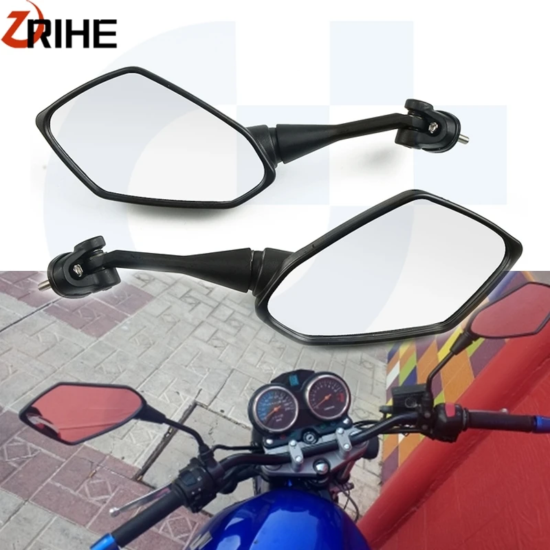 

Universal Moto Mirrors Adjustable Sportbike Rear View Mirror For Honda CBR600 F4i MSX125 PCX 125 150 yamaha MT 07 09 YZF 600