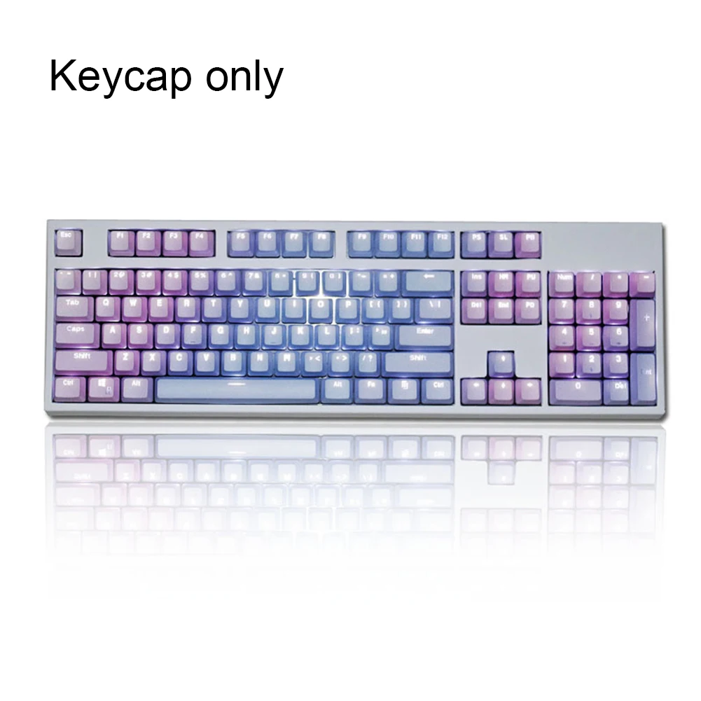 OEM профиль Крышка радуга цвет Офис Декоративные PBT двойной выстрел Keycap набор Dyesub