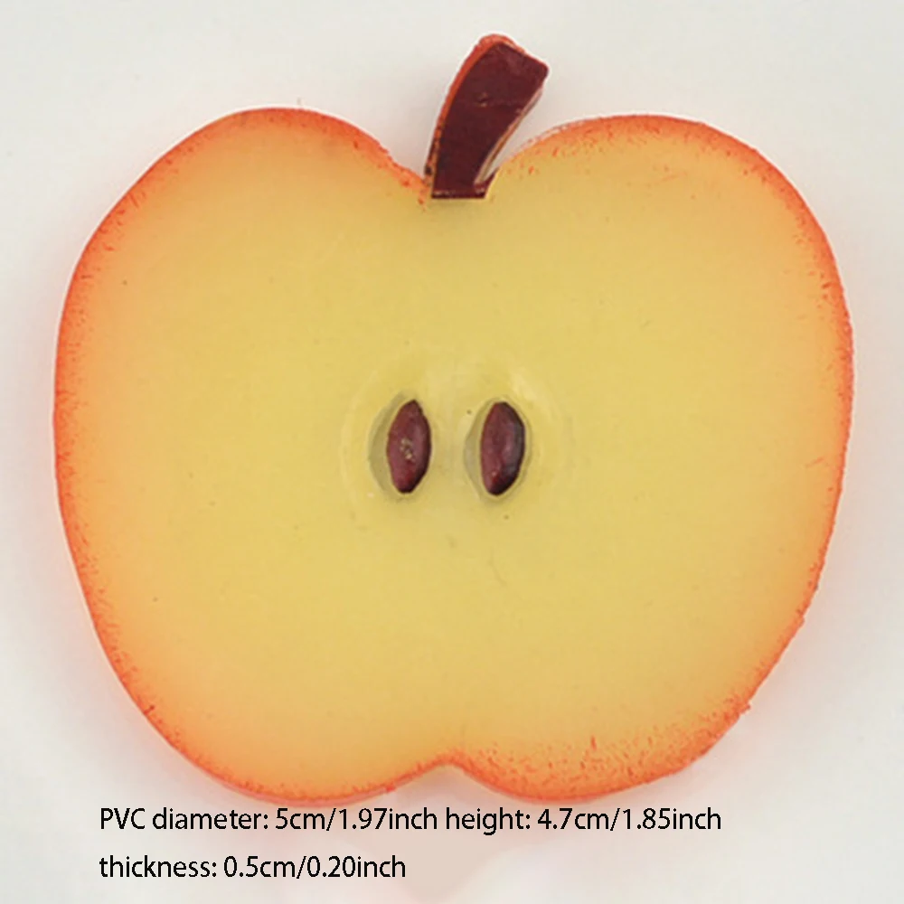 

Artificial Lemon Slices Blocks, Simulation Mango Watermelon Slice Fake Lemon Block Decorative Fake Fruit Model for Decoration