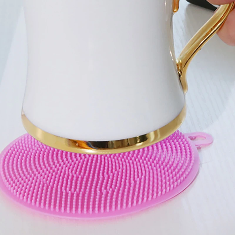 Silicone Kitchen Dining Table Decortion Heat Insulation Resistant Mat Pad Cup Holder Coaster Dish Washing Placemat Tools | Дом и сад