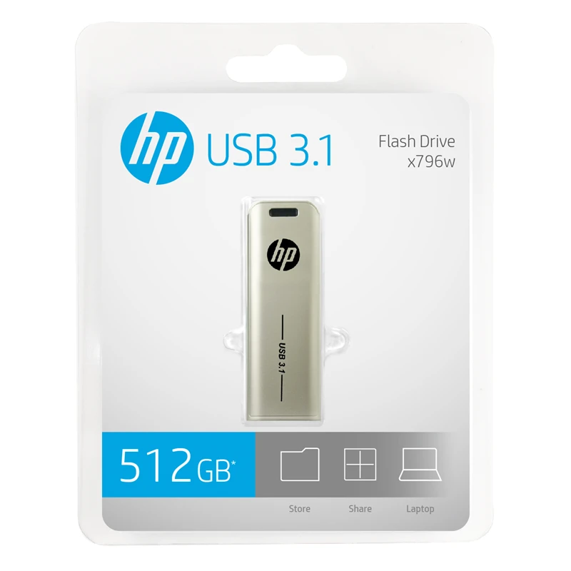 USB-флеш-накопитель HP X796W металлический 512/128/32/64/256 ГБ | Компьютеры и офис
