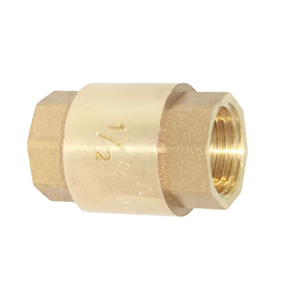 Фото 1/2'' NPT Brass Internal Threaded Air Compressor Check Valve Spring Vertical Non Retrun Обустройство дома 1/2'' NPT Brass Internal Threaded Air Compressor Check Valve Spring Vertical Non Retrun Обустройство дома
