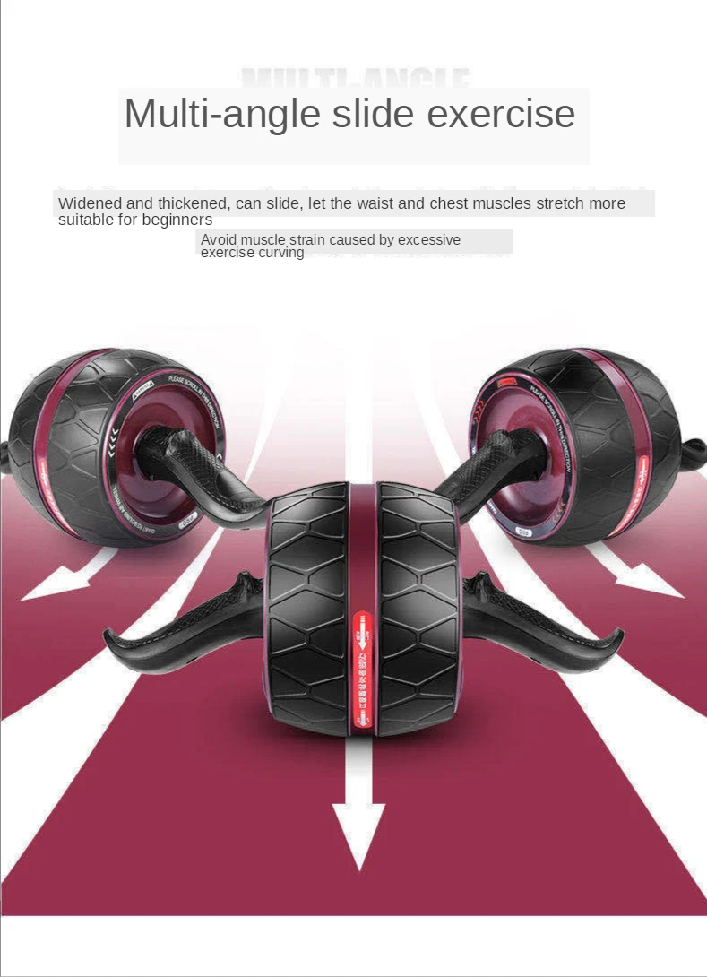 

Smart Rebound Fitness Wheel Abdominal Fitness Equipment Mute Roller For Arms Back Belly Core Trainer Body Shape Training Supplie