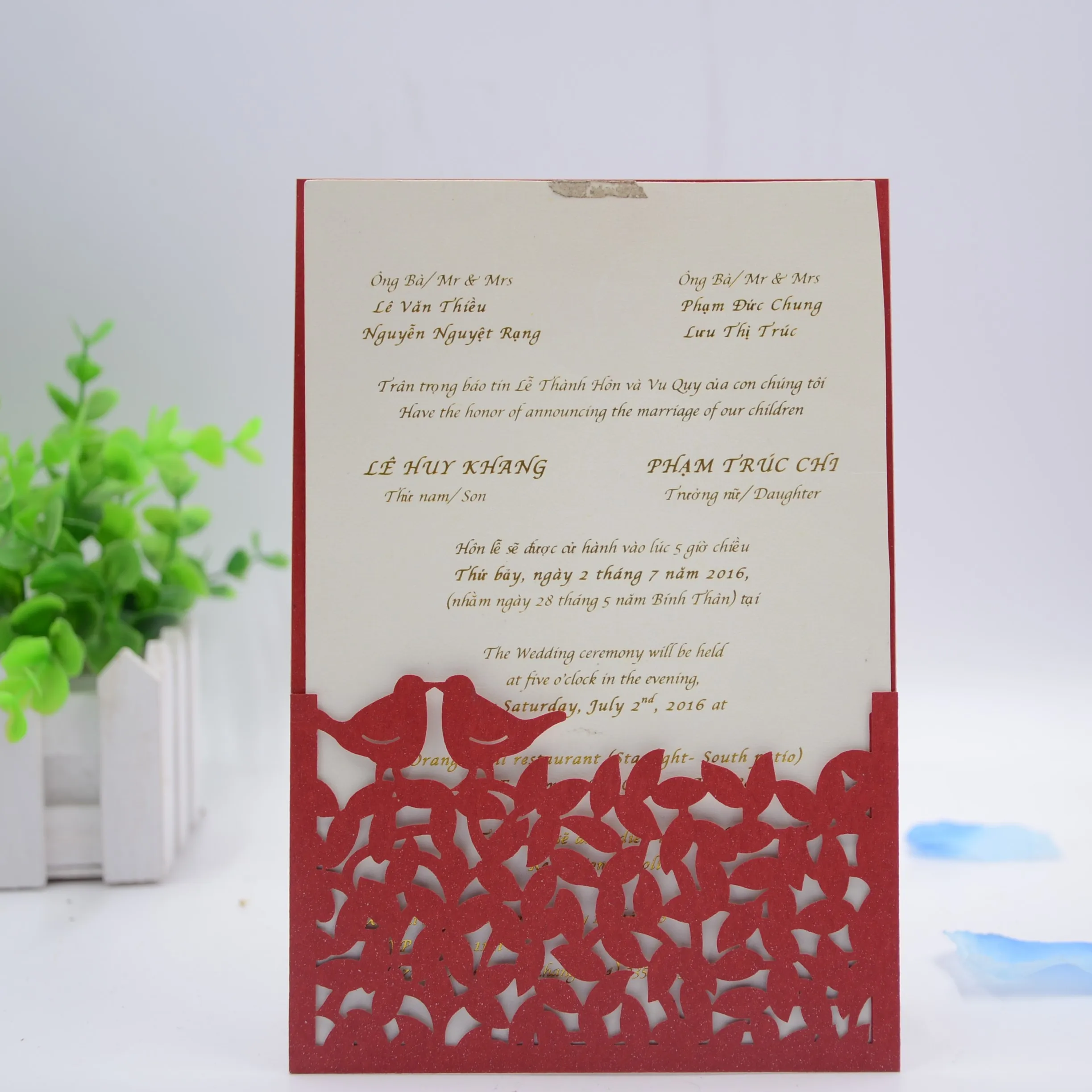 Поздравительная открытка любовь Романтический День рождения Свадебный юбилей