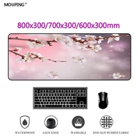 cherry blossom mouse pad gamer keyboard sakura desk mat carpet gaming accessories deskpad mousepad 800x300 computer dropshipping