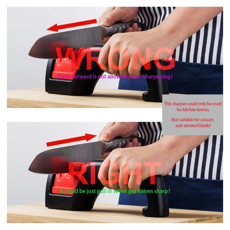 

Brand Best Knife Sharpener Kitchen Knives Sharpening Household Ceramic Diamond Sharpener Professional asah pisau