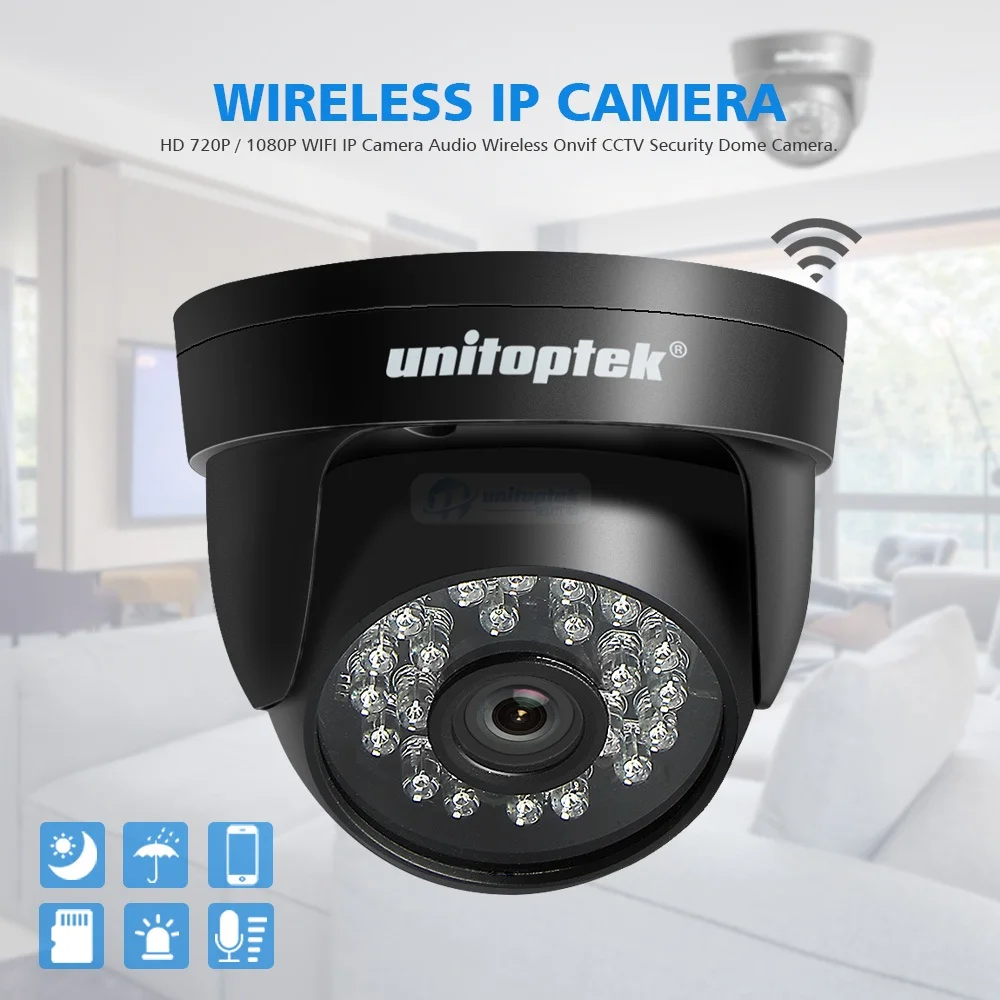 HD 720P 1080P wifi IP камера Аудио Беспроводная Onvif для видеонаблюдения купольная камера IR 20m с функцией ночного видения TF слот для карт APP CamHi