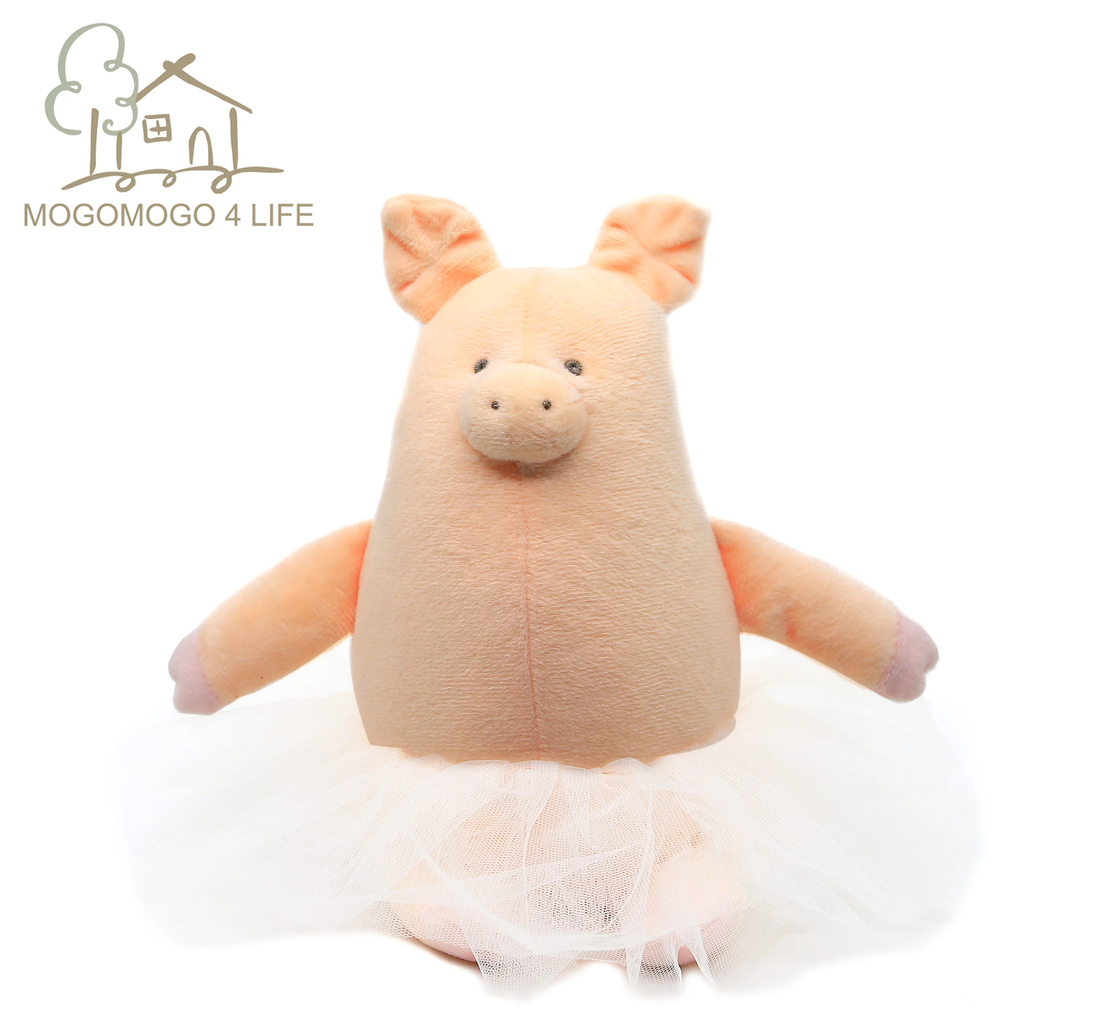 Роскошная балерина свинка плюшевые милые толстые круглые животные детские