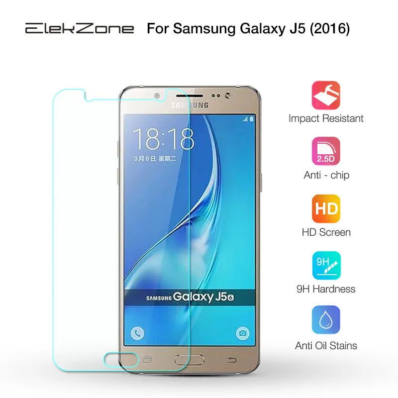 9H 0 3 мм толщина 2.5D Премиум Закаленное стекло пленка для samsung Galaxy J5 2016 протектор