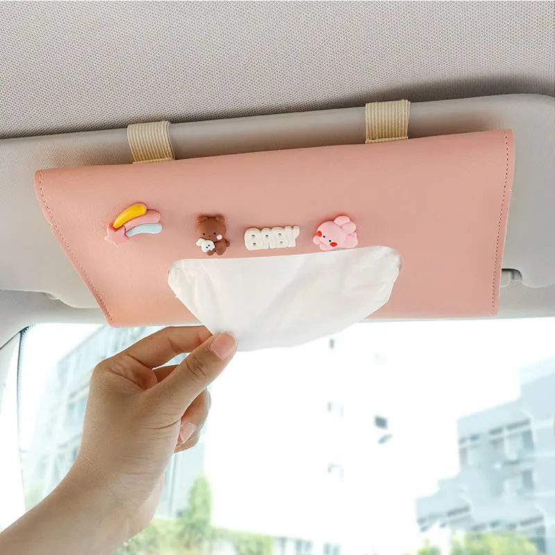 

Автомобильный солнцезащитный козырек, ручная работа, креативный милый подвесной комод для салона автомобиля, аксессуары