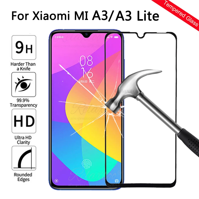 Закаленное защитное стекло с полным покрытием для Xiaomi mi a3 a 3 lite Защитное a3lite