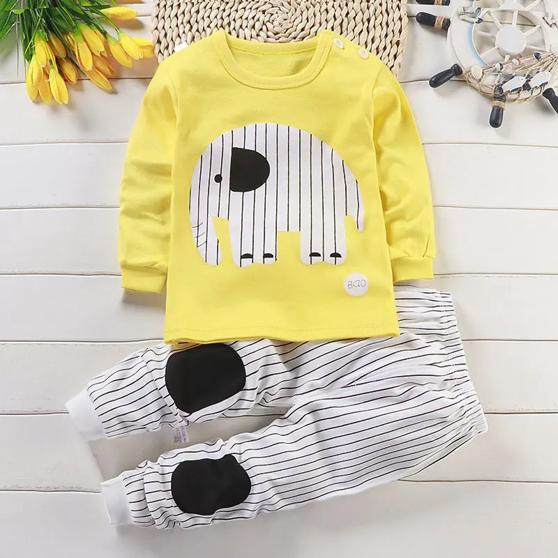 

Spring & Autumn Baby Boy Clothes Set Kids Pijama for Teen Girls Fashion Children's Cotton Pajama Sets Long Sleeve Sleepwear 1-7Y