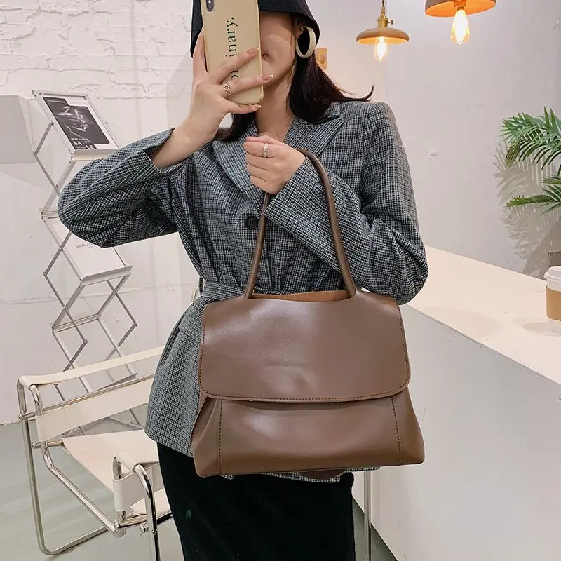 Повседневная Сумка-тоут зима 2020 женские сумки модные шикарные с широкими