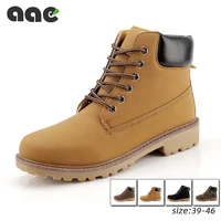 2020 men boots pu leather causal shoes winter warm plush retro boots male high top ankle boots men sneakers zapatos de hombre
