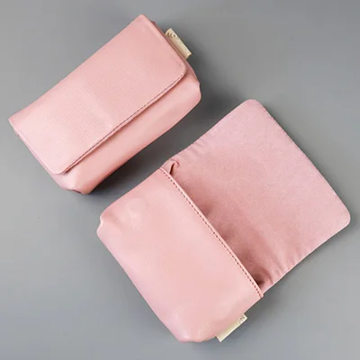 Pink RX100 Roadfisher женские ботинки из натуральной кожи с Камера сумка карман чехол для sony RX100 HX7 HX9 HX30 HX50 HX60 M5 M4 M3 Ricoh GR GR2 G7X2 G9X - Цвет: Pink RX100