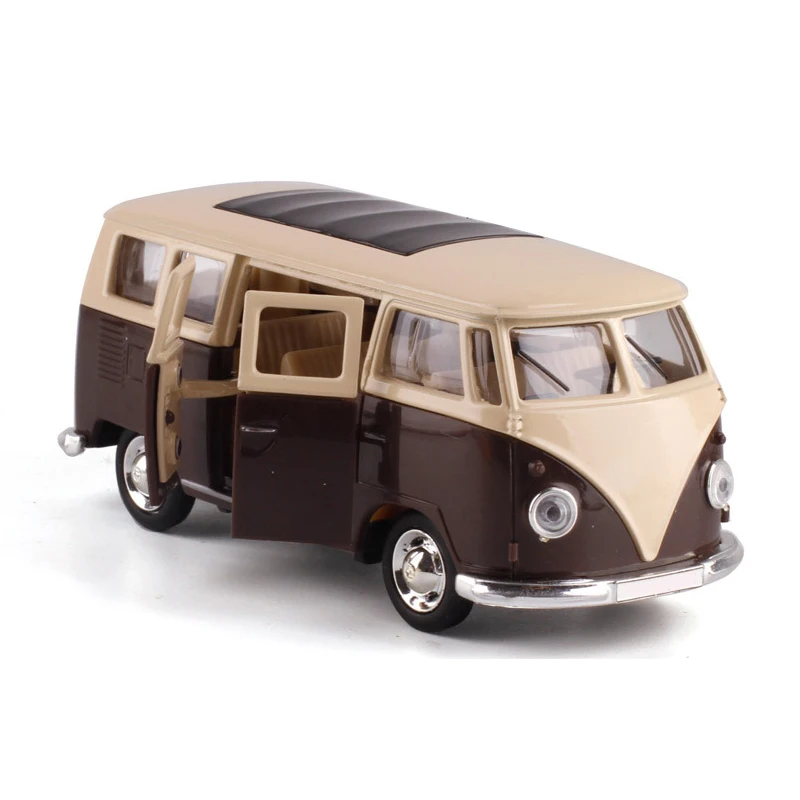 1:43 Масштаб автобус сплав тяга назад автомобиль литья под давлением