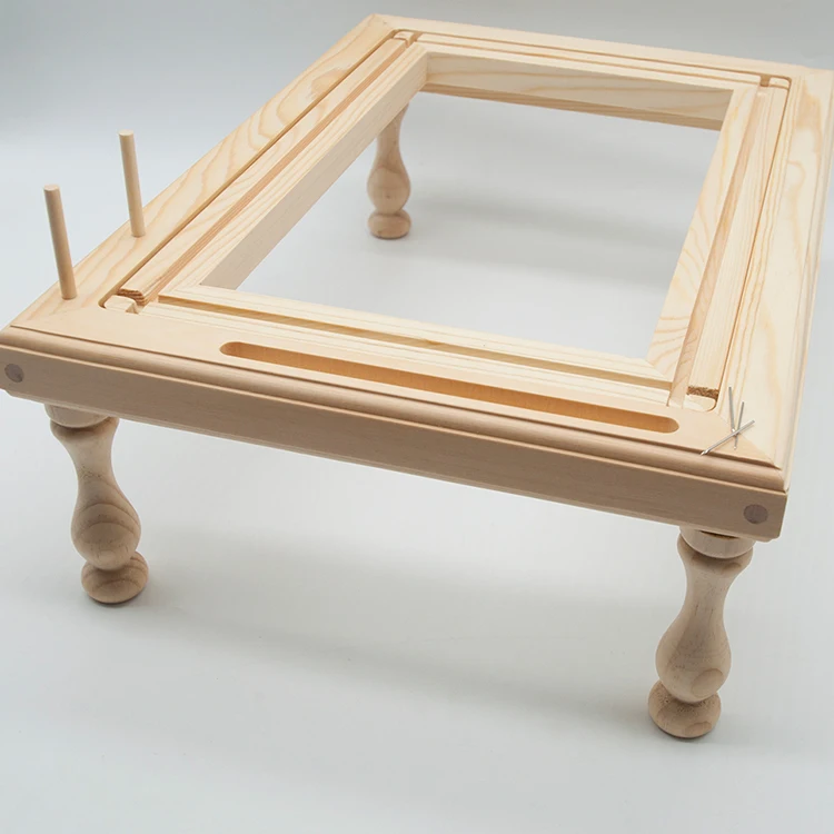 

Pine Wood Embroidery Frame Stand French Embroidery Rack French Needlework Holder Embroidery Kits
