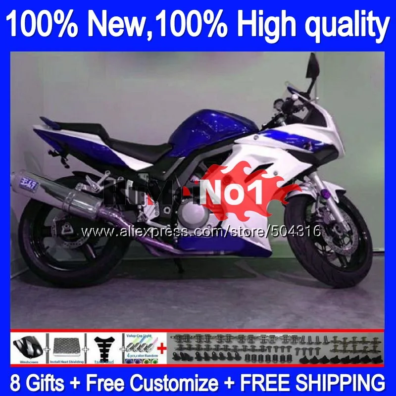 

SV650S For SUZUKI SV1000S SV1000 SV650 S 26MC.106 White Blue SV 650S 1000S 2009 2010 2011 2012 2013 08 09 10 11 12 13 Fairings