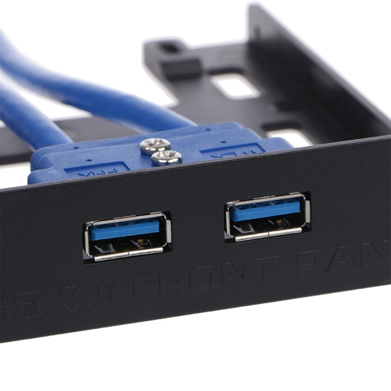 Для Floppy Bay 20 Pin 3 5 &quotПередняя панель 2 порта USB 0 разъем адаптера расширения Прямая