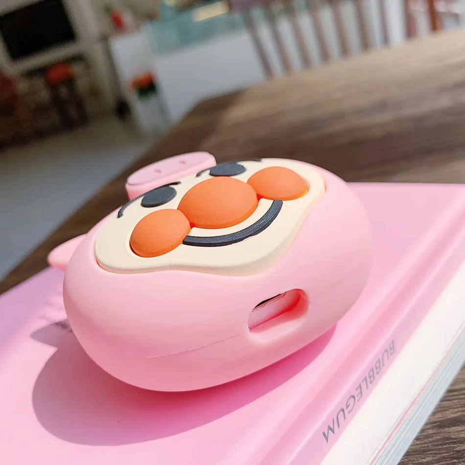 3D Силиконовый наушник чехол для Airpods 2 Чехол милые собаки рыбы мультипликационные наушники чехол для Apple Air pods чехол для Earpods брелок
