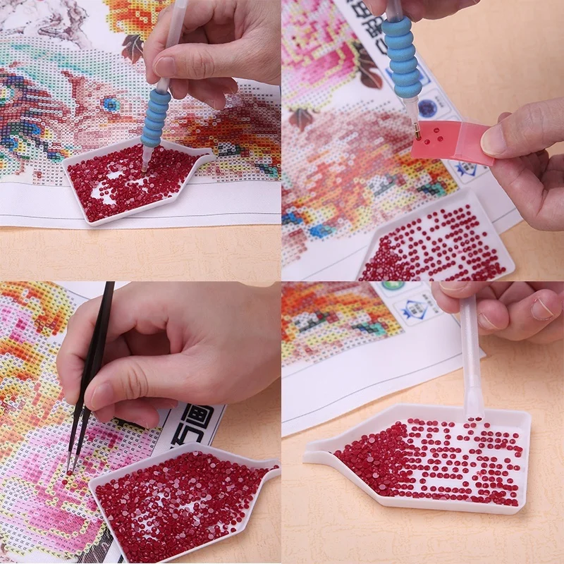 10PCS Diamond Painting Accessories Embroidery Pen Cover Tools Sponge Rhinestone Point | Дом и сад