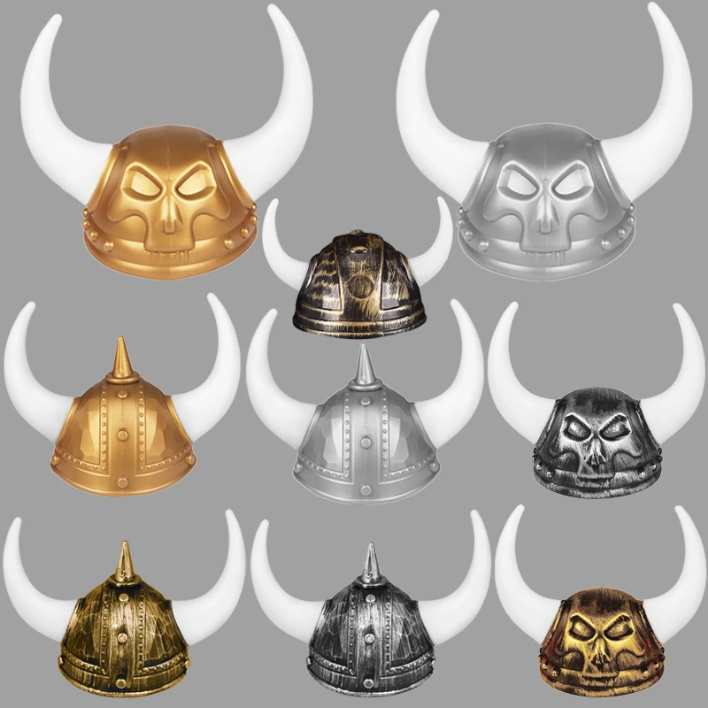 

Novelty Adult Ox Bull Devil Horn Hat for Halloween Spartan Roman Warrior Cosplay Prop Toy