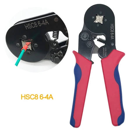 HSC8 6-4A Pliers Обжимные Щипцы hsc8 alicate обжимной инструмент 800 шт./1200 шт. трубчатые клеммы обжимные плоскогубцы alicates ручной инструмент обжимные krimptang - Цвет: HSC8 6-4A Pliers