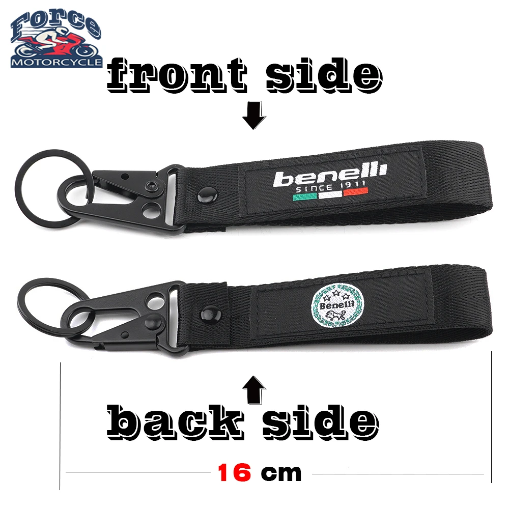 

Motorcycle accessories embroidery keychain keyring For Benelli TRK502 Leoncino 500 200 BJ250 BJ500 TNT 125 300 600 502c Key Ring