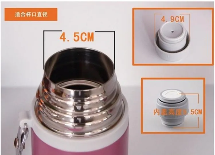 Черный термос Крышка Кружка розетка фляжка в форме пули крышка вакуумная колба