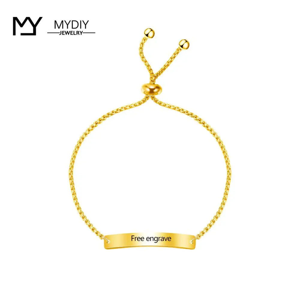 Персонализированные гравировка любой язык бар браслет 925 серебро