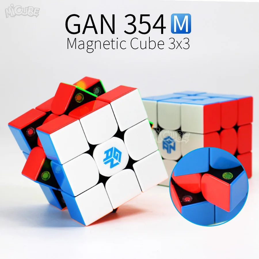 GAN354M Магнитный куб 3x3x3 магический скоростной 3x3 Magico GAN 354 м без наклеек M