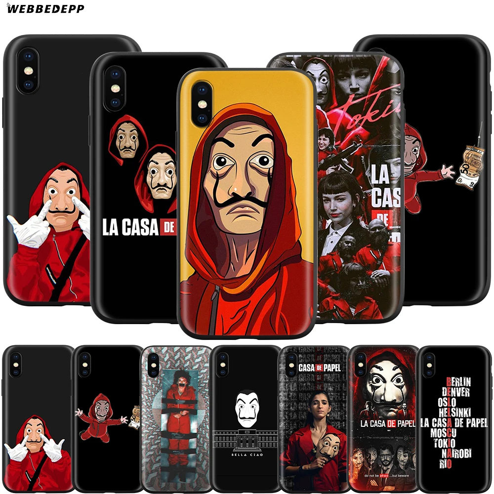 Webbedepp La Casa De Papel чехол для Apple iPhone 12 Mini 11 Pro XS Max XR X 8 7 6 6S Plus 5 5S SE|Бамперы| |