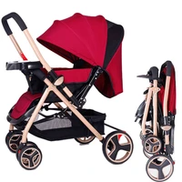 newborn convertible handle high landscape portable folding baby stroller lightweight pram travel pushchair buggy car