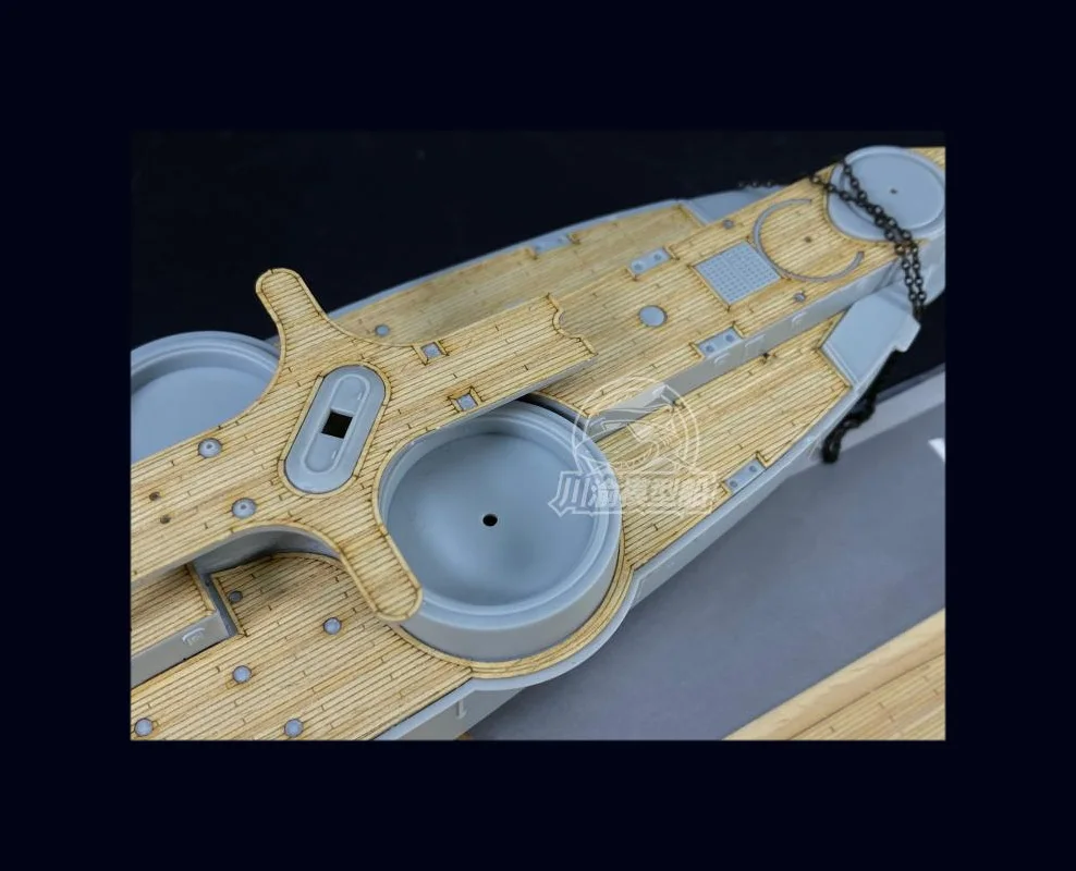 Фото Деревянная палуба в масштабе 1/350 для Бронка NB5017, Китай, Chen Yuen модель броненосца CY350073, сборка №2