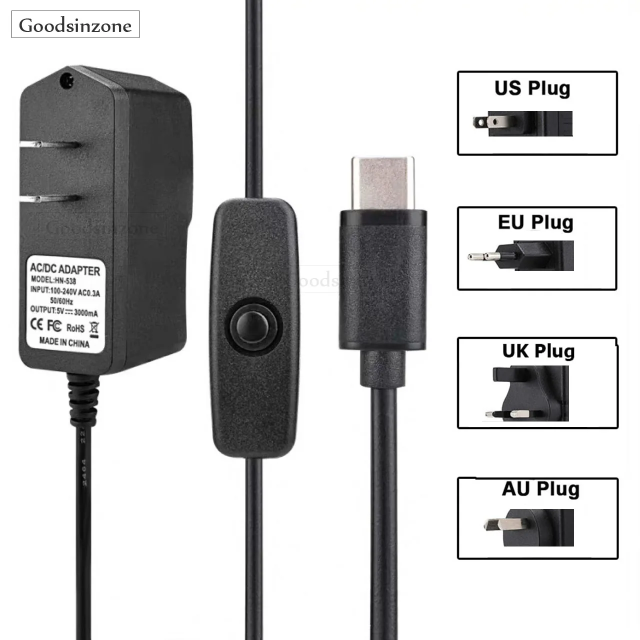 Стартовый комплект Raspberry Pi 4 Model B адаптер питания + чехол с вентилятором радиатора