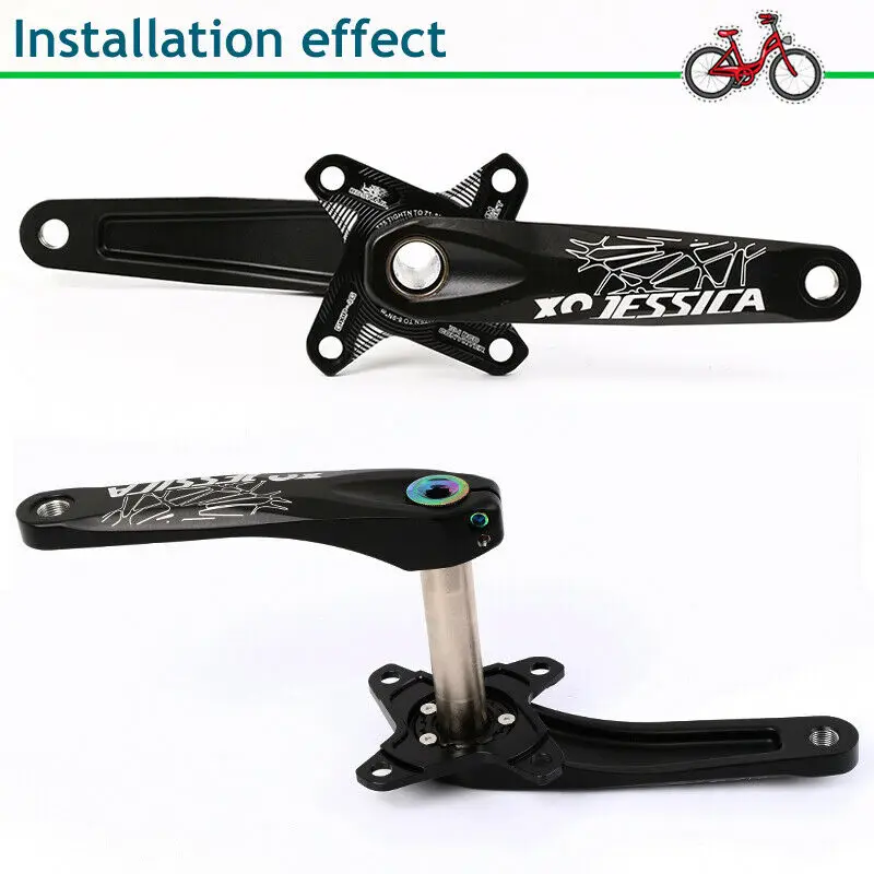 JESSICA GXP 170 мм коленчатый горный велосипед из алюминиевого сплава 4/5 дюйма