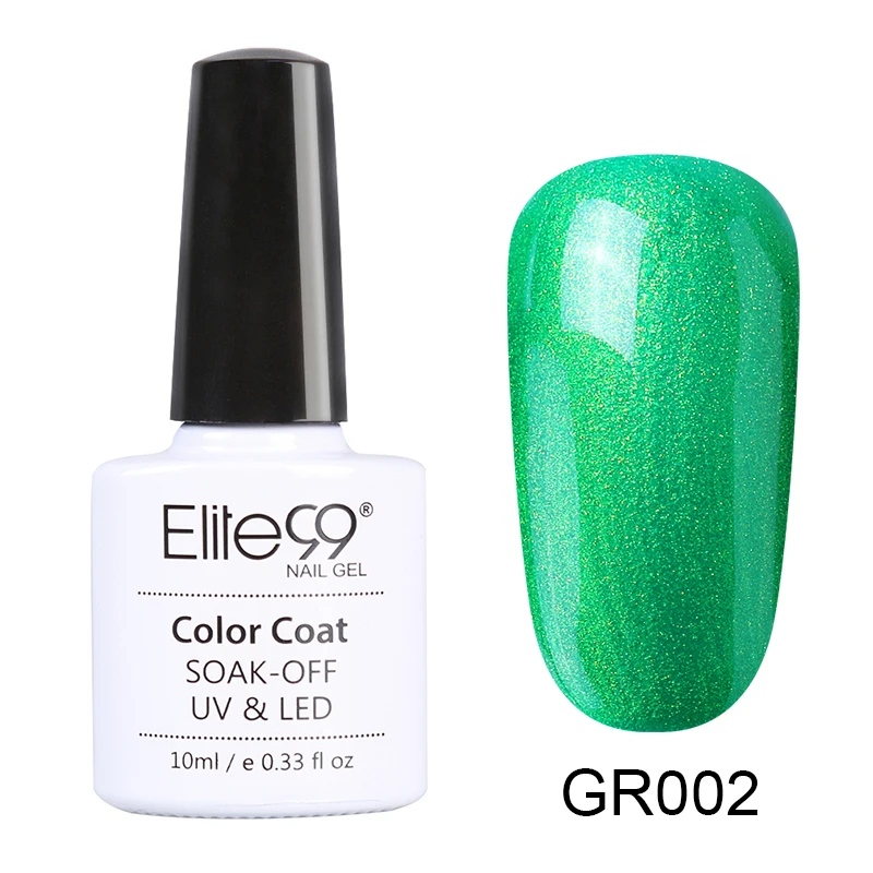 GR002 Elite99 10ml Avocado Gel Nail Polish Vernis Semi Permanant UV Nail Gel Primer Soak Off Nail Art Gel Varnish Gelpolish Manicure - Цвет: GR002