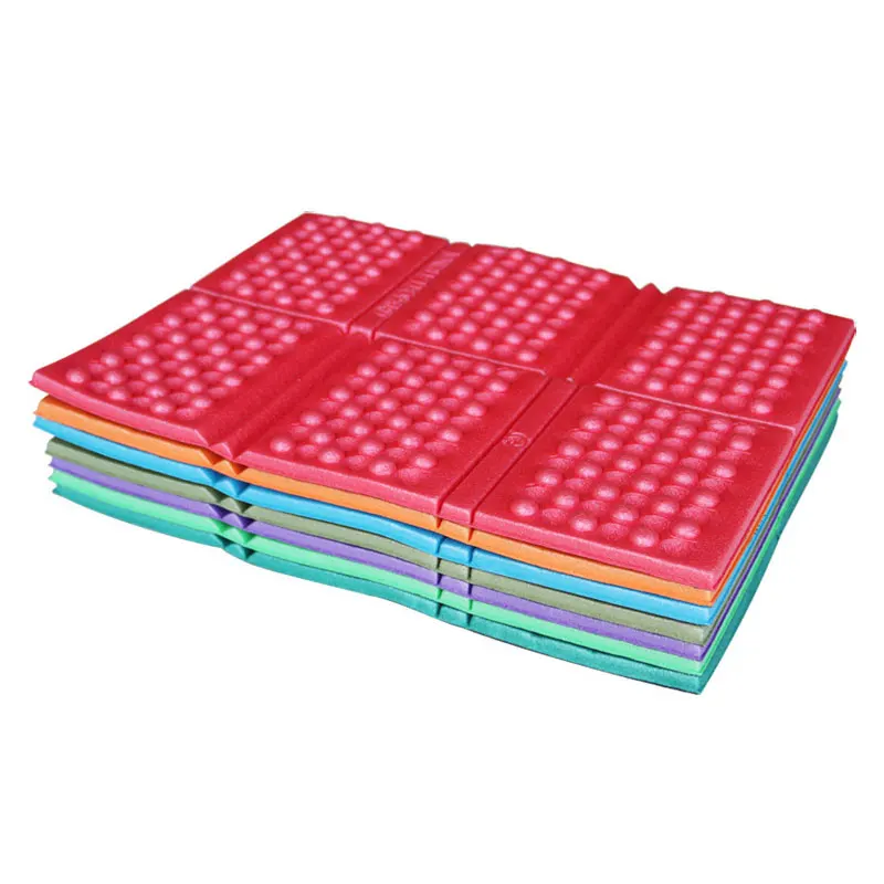 MENFLY Training Park Folding Portable Small Cushion Outdoor Camping Pad for Hiking XPE 6-Fold Foldable Pillow Picnic Sitting Mat
