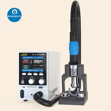 1600W JDI 863 Hot Air Gun Rework Station Large LCD Screen Digital Display Lead Free Heat Gun Stand Nozzles for Phone PCB Repair