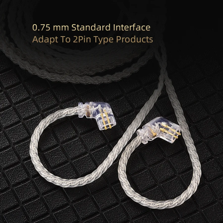 

QKZ Earphone Cable Upgrade 2 Pin 0.75mm Headphone Wire Cable For QKZ A1 Headset Replacement Earphones Cables DIY Headphones