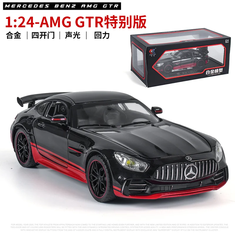 

Bisney GTR Black Samurai Special Edition Model 1:24 Benz Sports Car Alloy Diecast Toys Model Car Products Decoration Boys Gifts